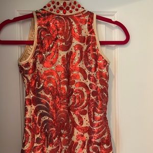 RED CUSTOM DANCE COSTUME USED!!!
